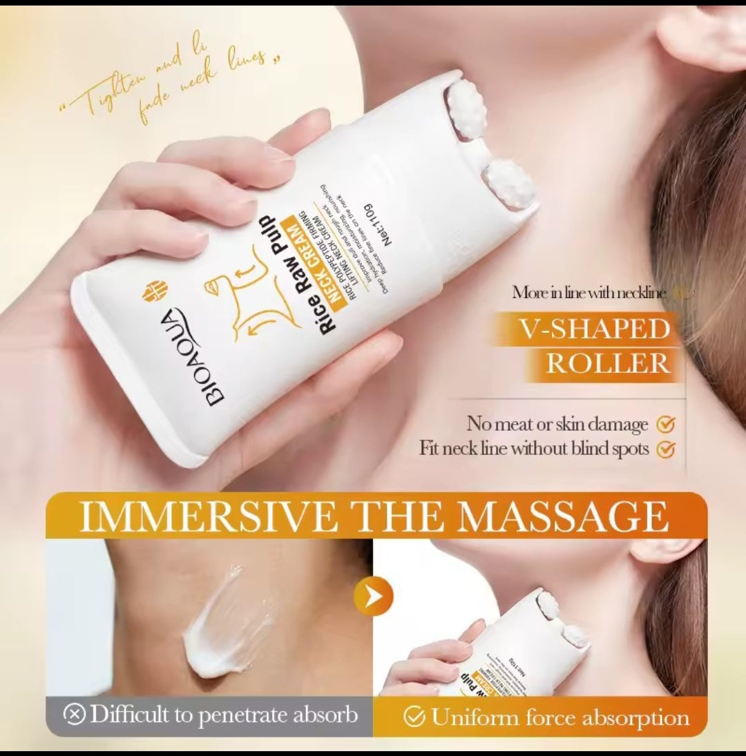 Crème raffermissante cou et décolleté à la pulpe de riz