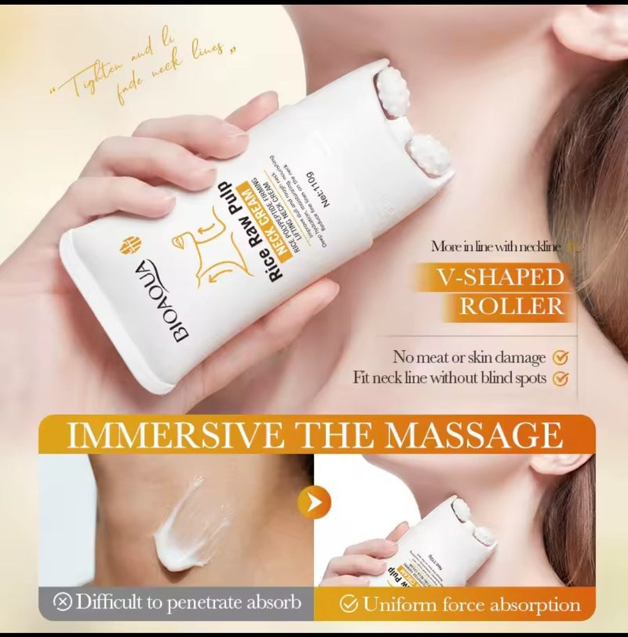 Crème raffermissante cou et décolleté à la pulpe de riz