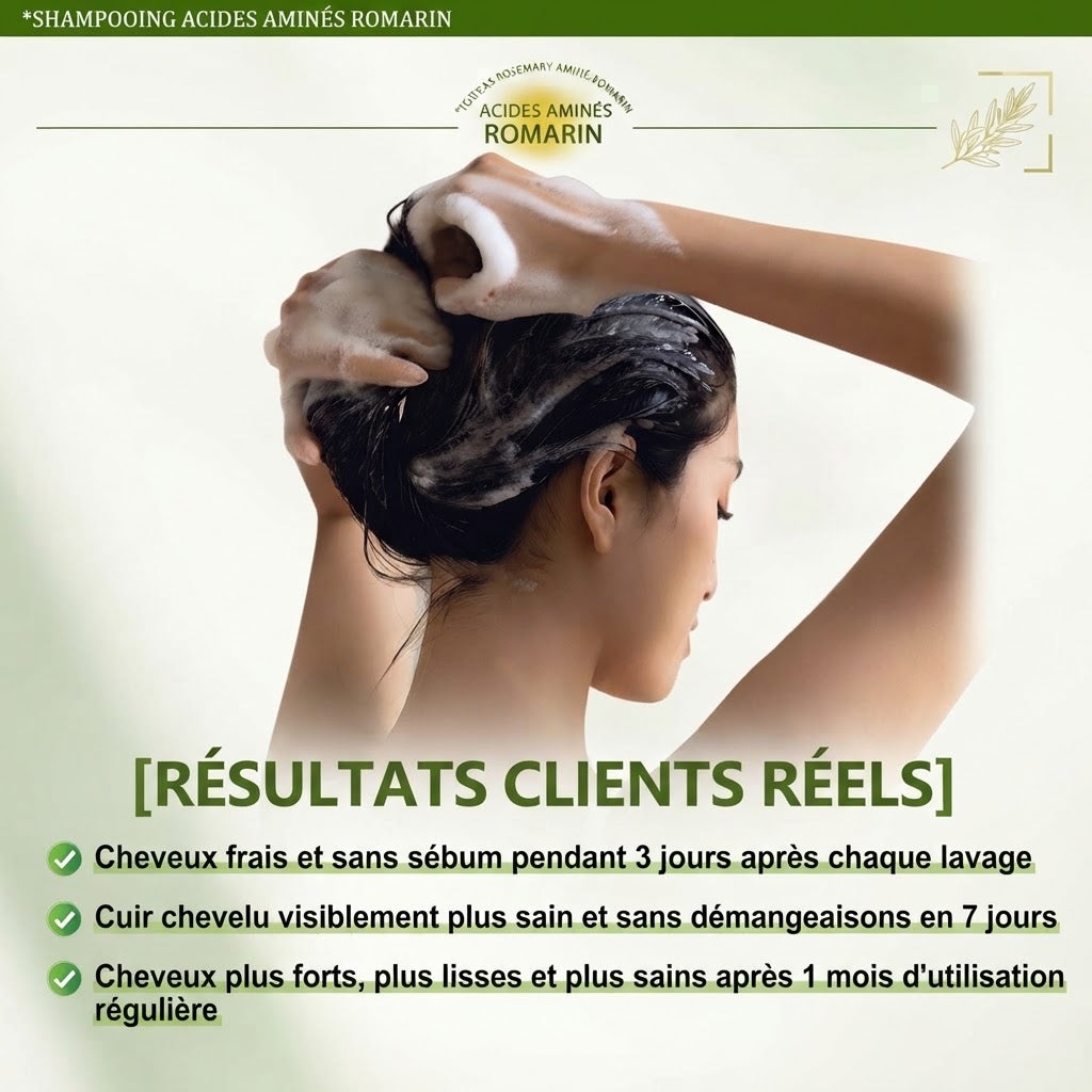 Mousse du shampooing OLÉANE sur le cuir chevelu