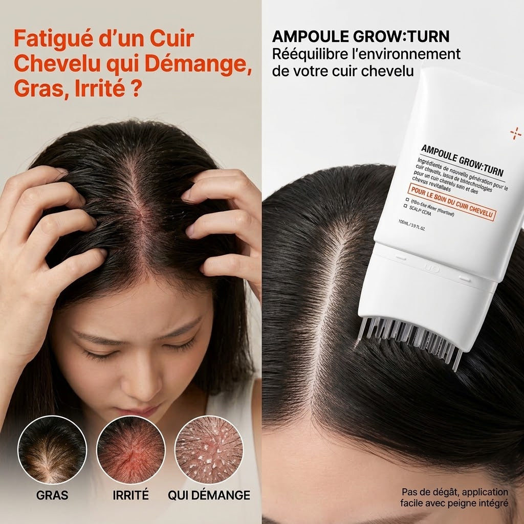 Application du serum sur la raie