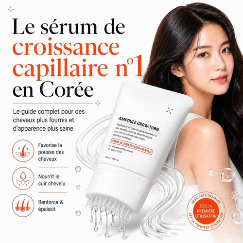 Sérum Capillaire Coréen n°1 — Anti-Chute, Repousse et Densité en 30 Jours