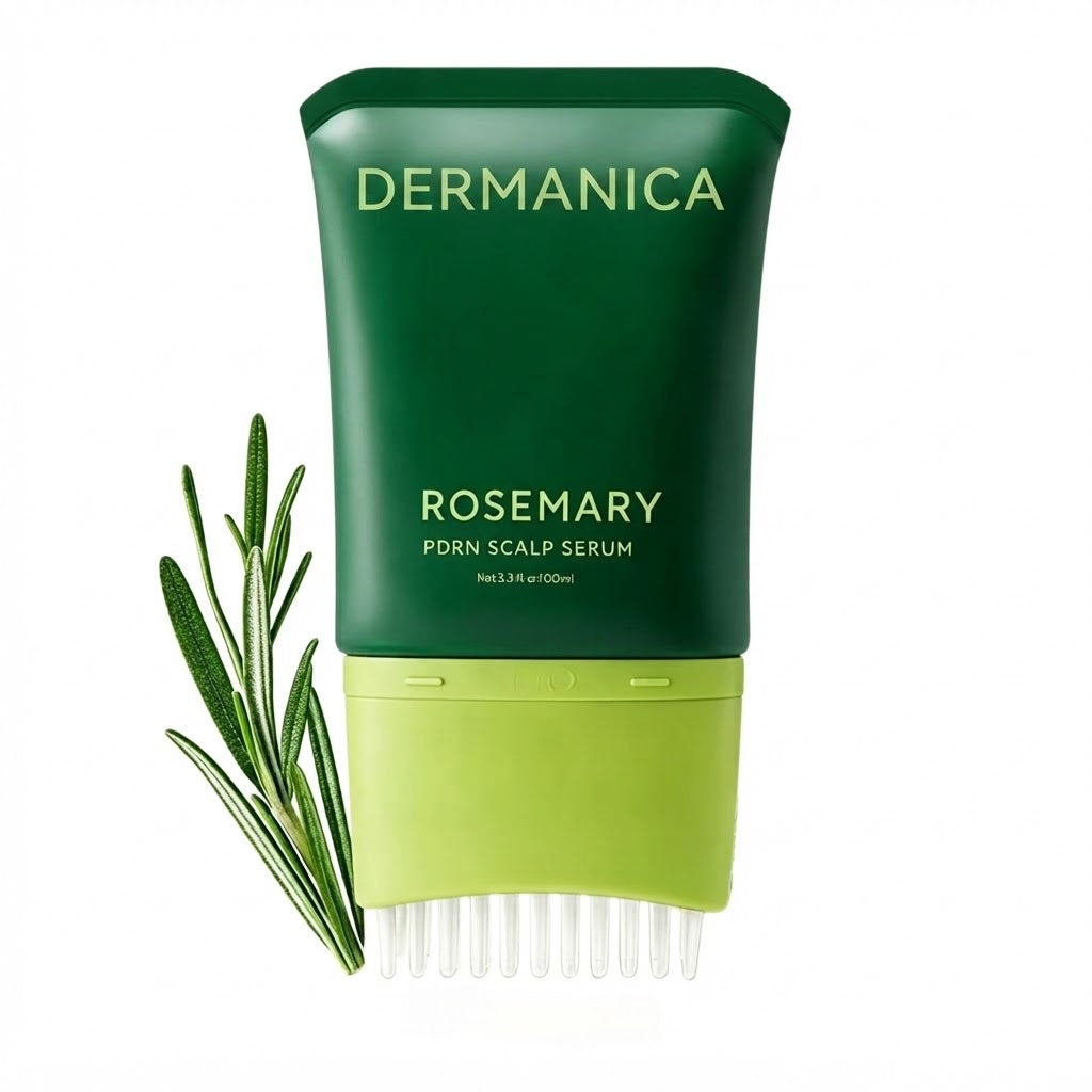 DERMANICA — Sérum Cuir Chevelu Romarin & PDRN, Peigne Applicateur Intégré 100 ml