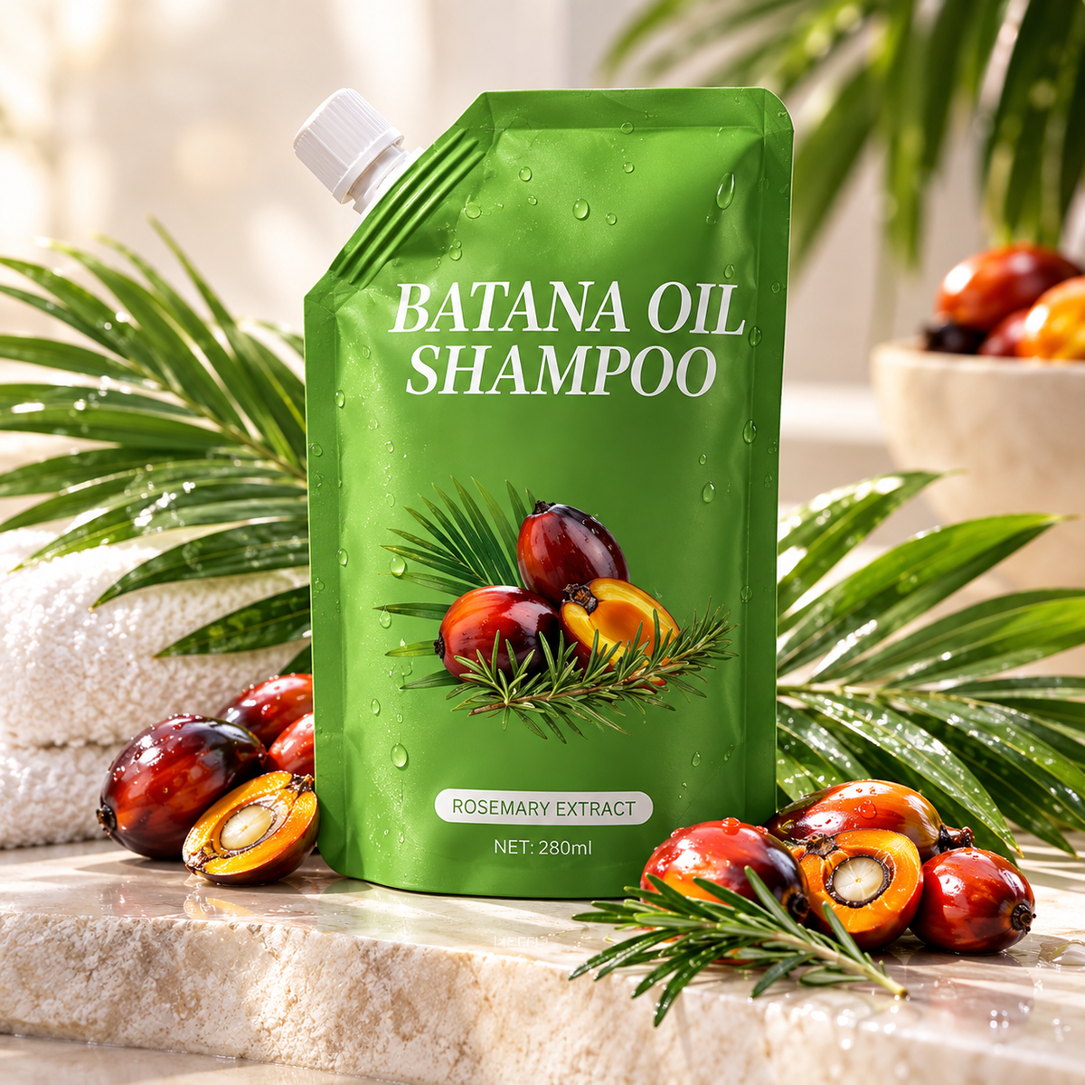 Shampooing OLÉANE posé dans la salle de bain