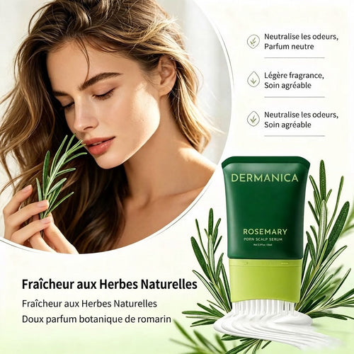 DERMANICA — Sérum Cuir Chevelu Romarin & PDRN, Peigne Applicateur Intégré 100 ml