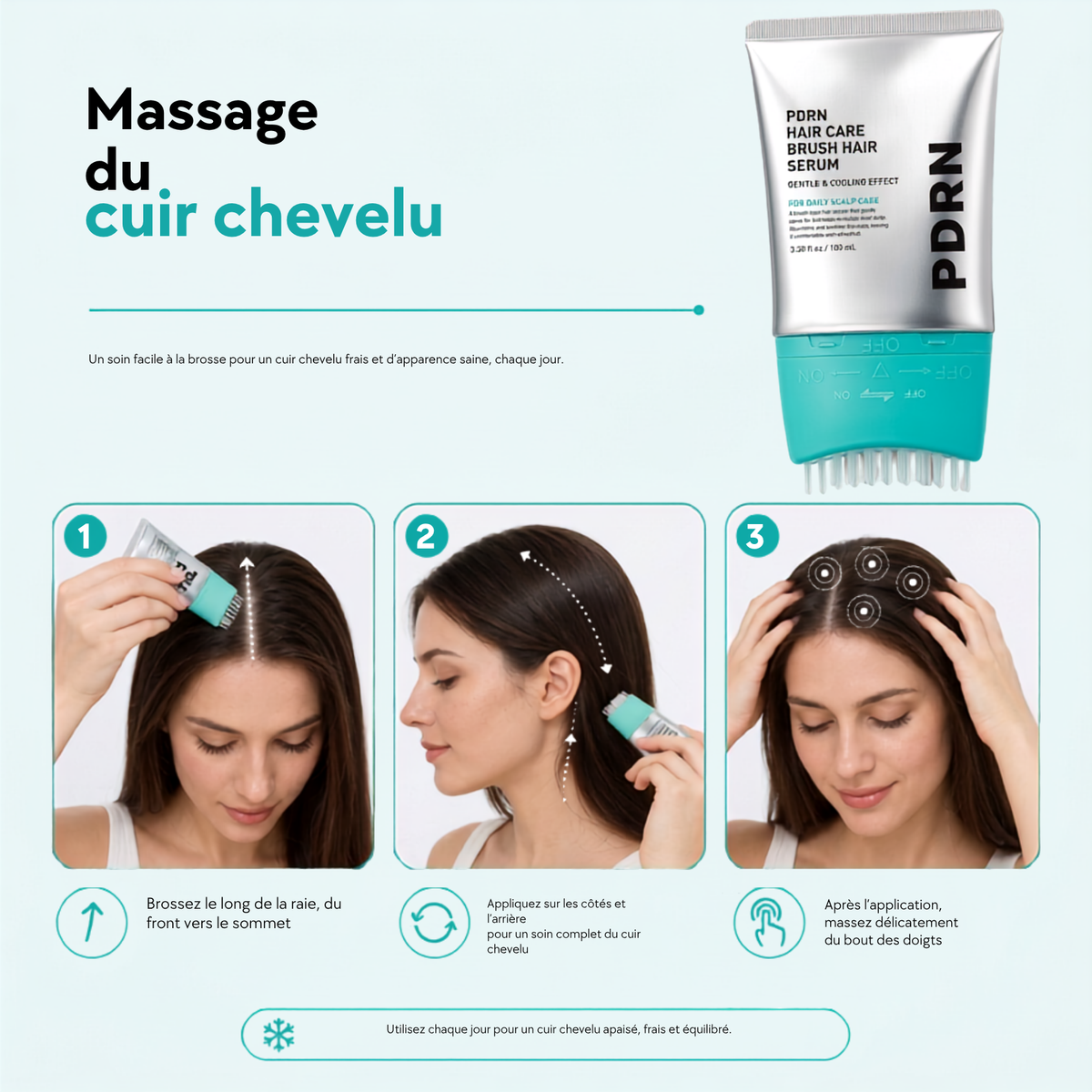 Le tube CRYALIS pose sur le lavabo