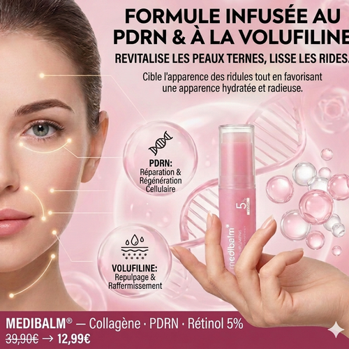 MEDIBALM® — Baume Repulpant Collagène PDRN · Soin Coréen Visage