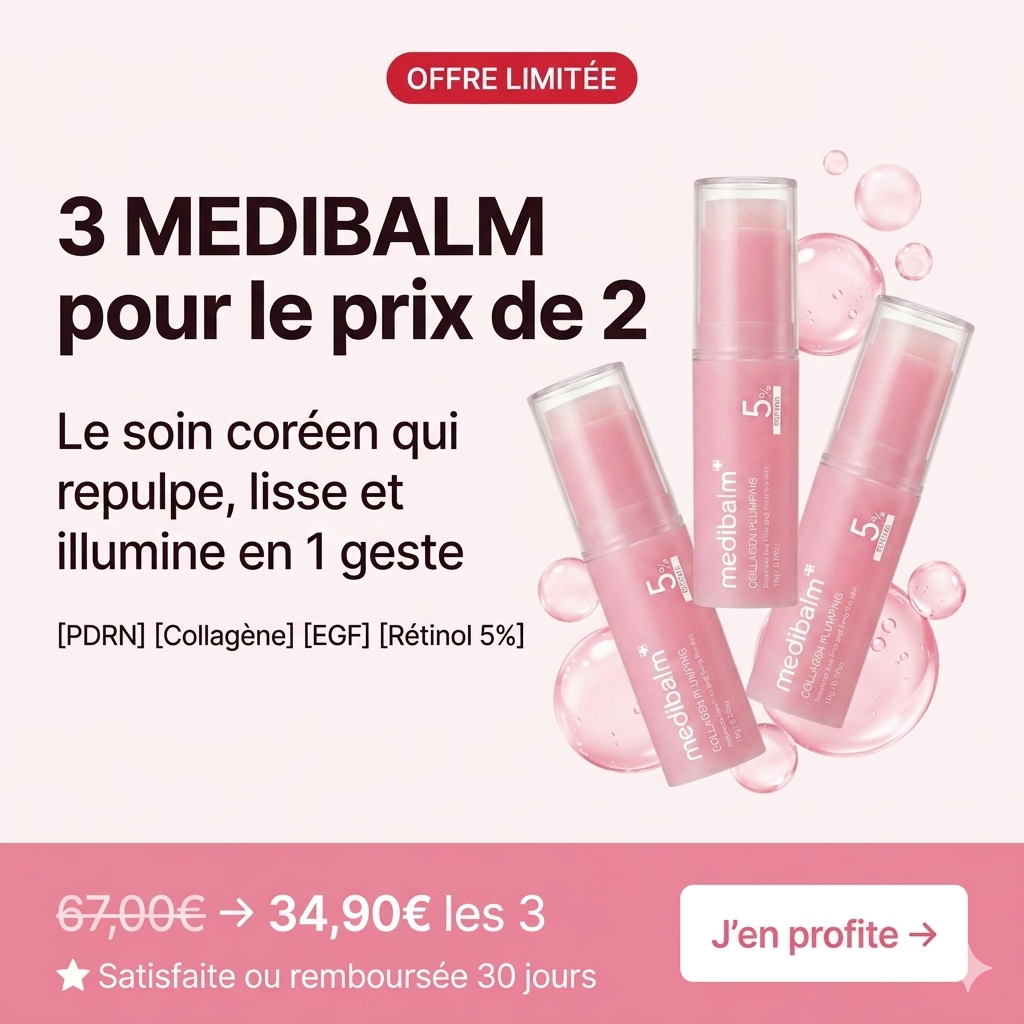 Application du baume MEDIBALM sur le contour des yeux