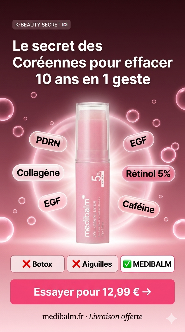 Baume MEDIBALM appliqué sur les lèvres