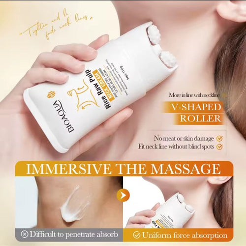 BIOAQUA Crème Raffermissante Cou & Décolleté à la Pulpe de Riz 110g — Le soin qui lisse les plis du Tech-Neck en 28 jours